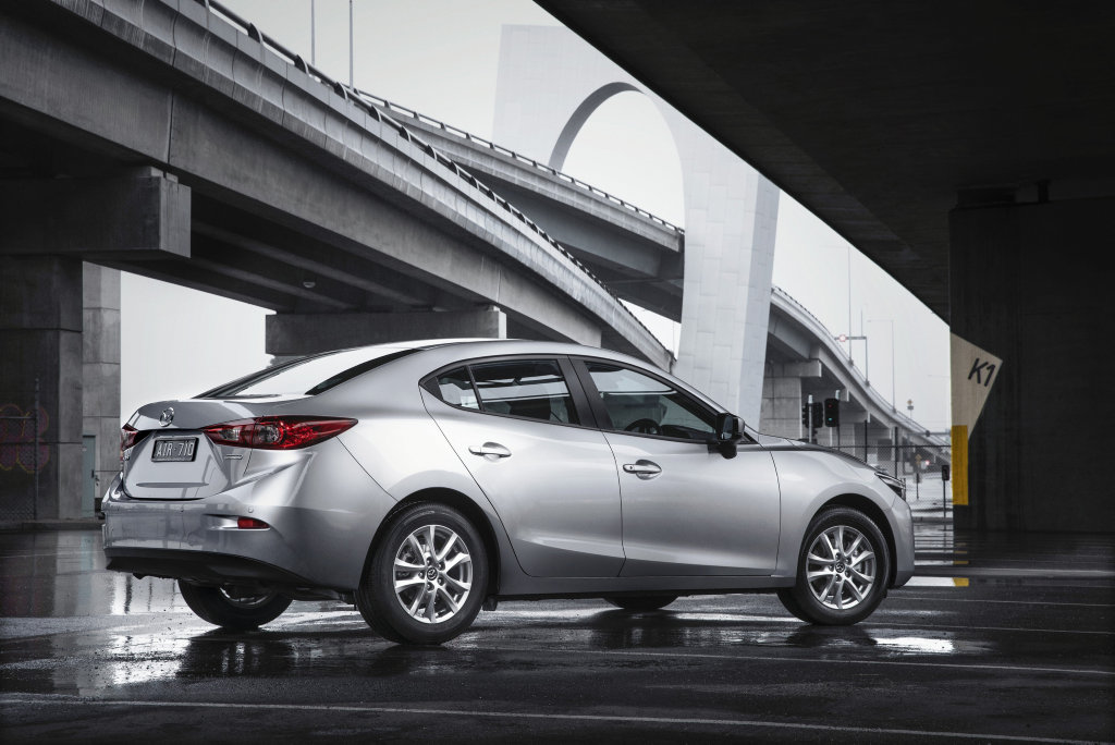 The Mazda3 Sedan. The Mazda3 Sedan.